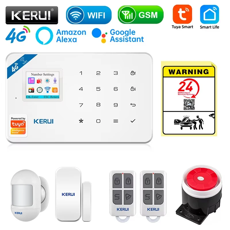 Smart Home Automation Kit - KERUI Security Alarm System Kit W184