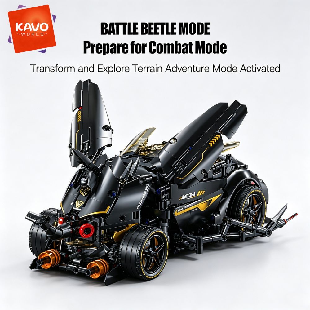 KAVOWORLD 1248pcs MOC Black Ra - огляд і ціна Stem Robotics Kit