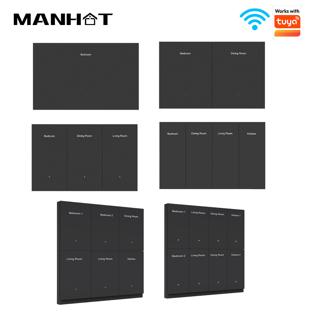 Manhot WIFI Smart DIY Name Swi - огляд і ціна Smart Light Switch Wifi
