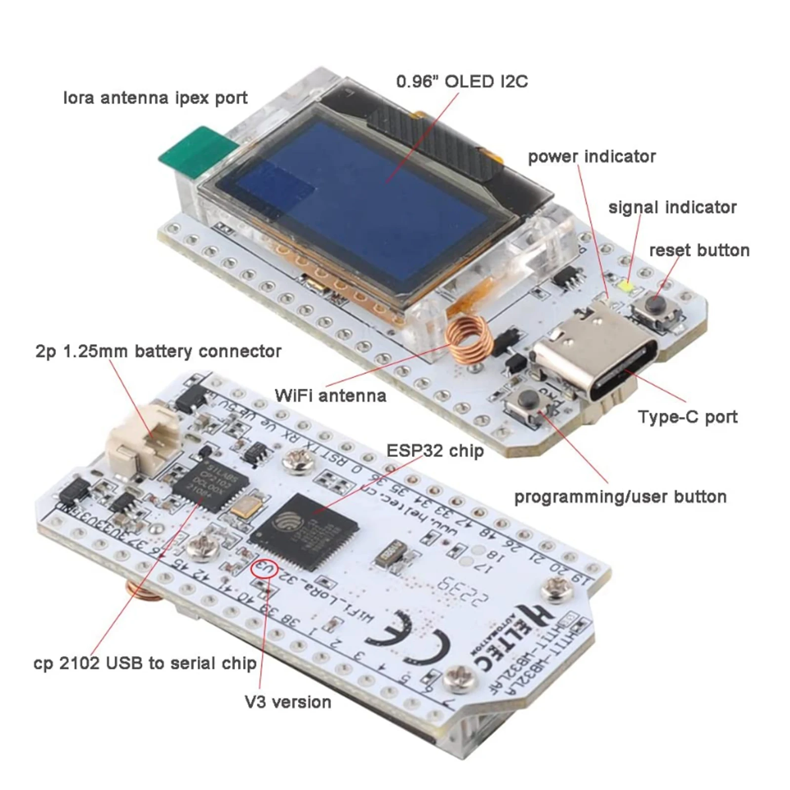 868MHz/915MHz LoRa Antenna Kit - огляд і ціна Microcontroller Kit