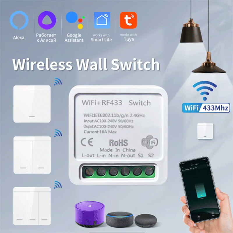 Tuya WiFi Smart Light Switch S - огляд і ціна Smart Light Switch Wifi